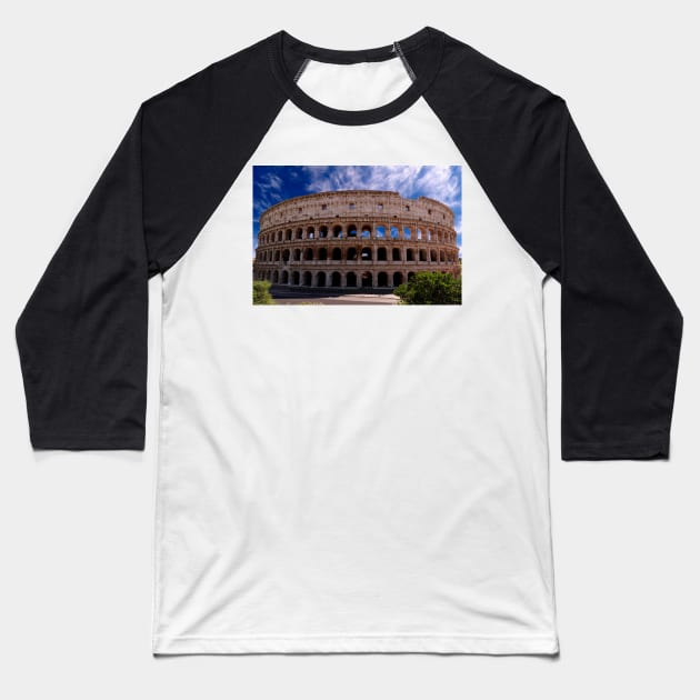 The Coliseum of Rome Baseball T-Shirt by jwwallace